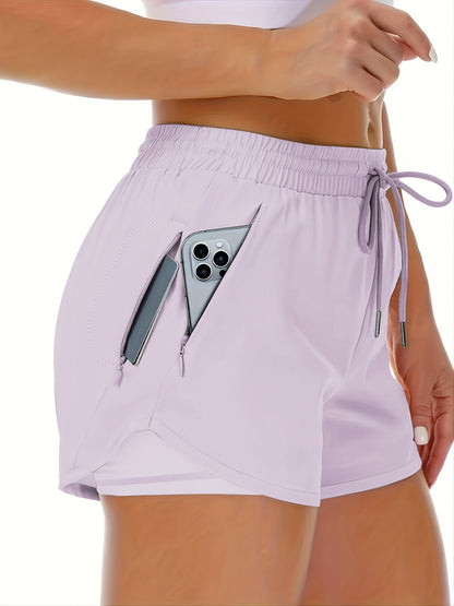 Women?s High Waisted Elastic Fitness Shorts ? Stretch Workout, Running & Gym Athletic Shorts for Women