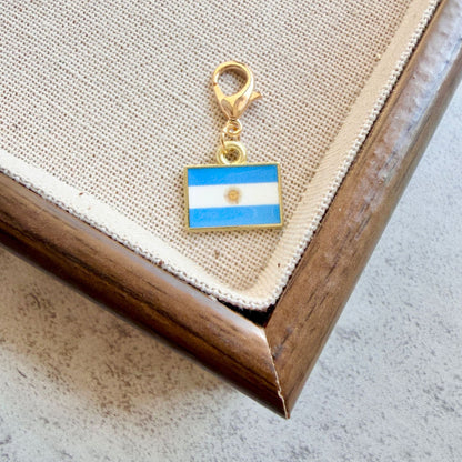 American Flag Enamel Keychain Pendant ? Patriotic USA Flag Key Ring & Bag Charm