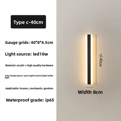 Waterproof Outdoor LED Wall Light ? Exterior Porch & Patio Lighting, Weatherproof Wall Sconce for Home, Garage, Entryway & Garden