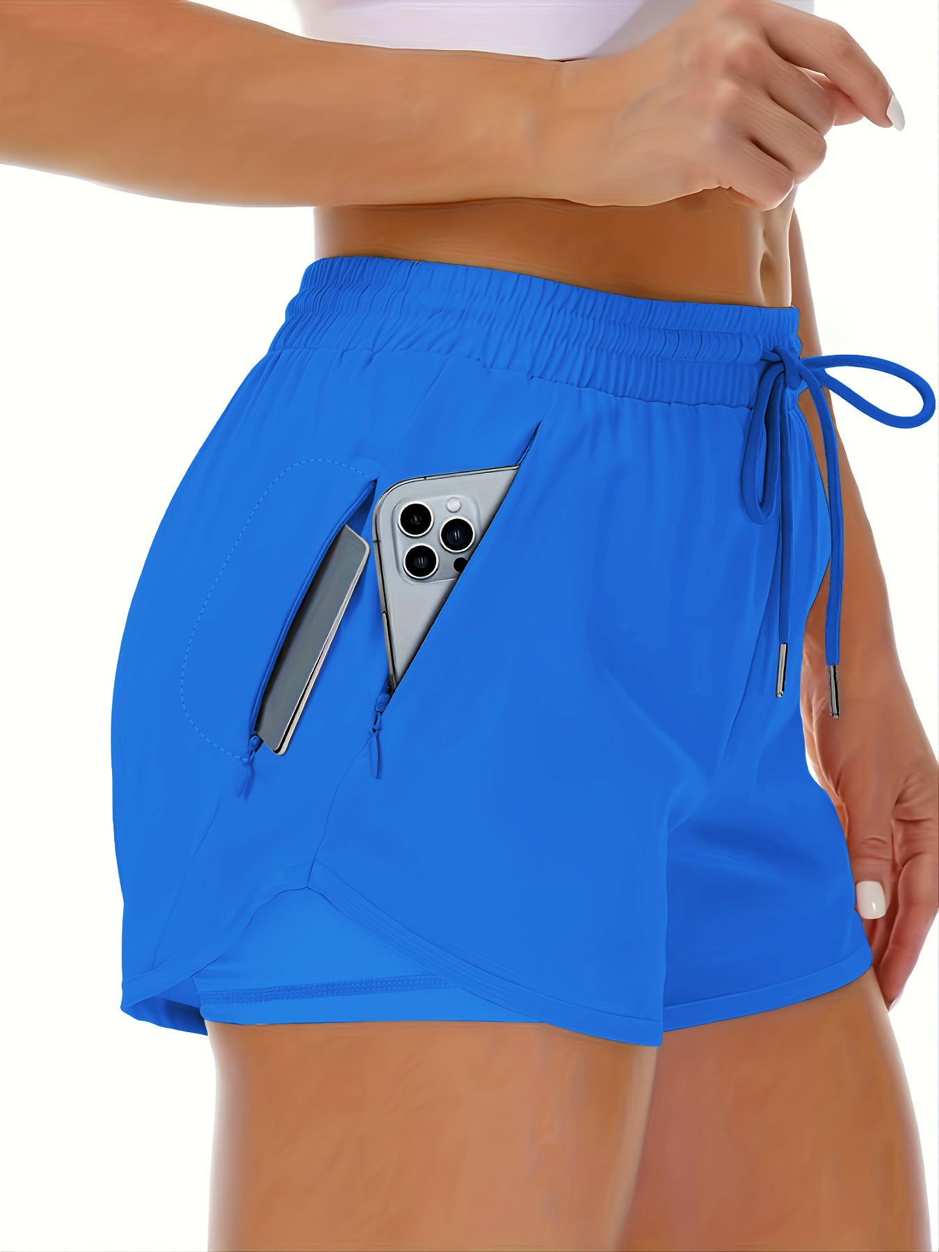 Women?s High Waisted Elastic Fitness Shorts ? Stretch Workout, Running & Gym Athletic Shorts for Women