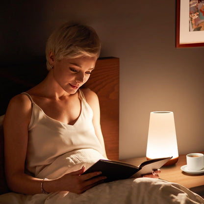 Night Light for Bedroom ? LED Bedside Lamp with Soft Warm Glow, Dimmable Night Light for Kids & Adults, Nursery, Baby Room & Home D�cor