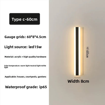 Waterproof Outdoor LED Wall Light ? Exterior Porch & Patio Lighting, Weatherproof Wall Sconce for Home, Garage, Entryway & Garden