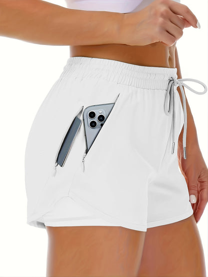 Women?s High Waisted Elastic Fitness Shorts ? Stretch Workout, Running & Gym Athletic Shorts for Women