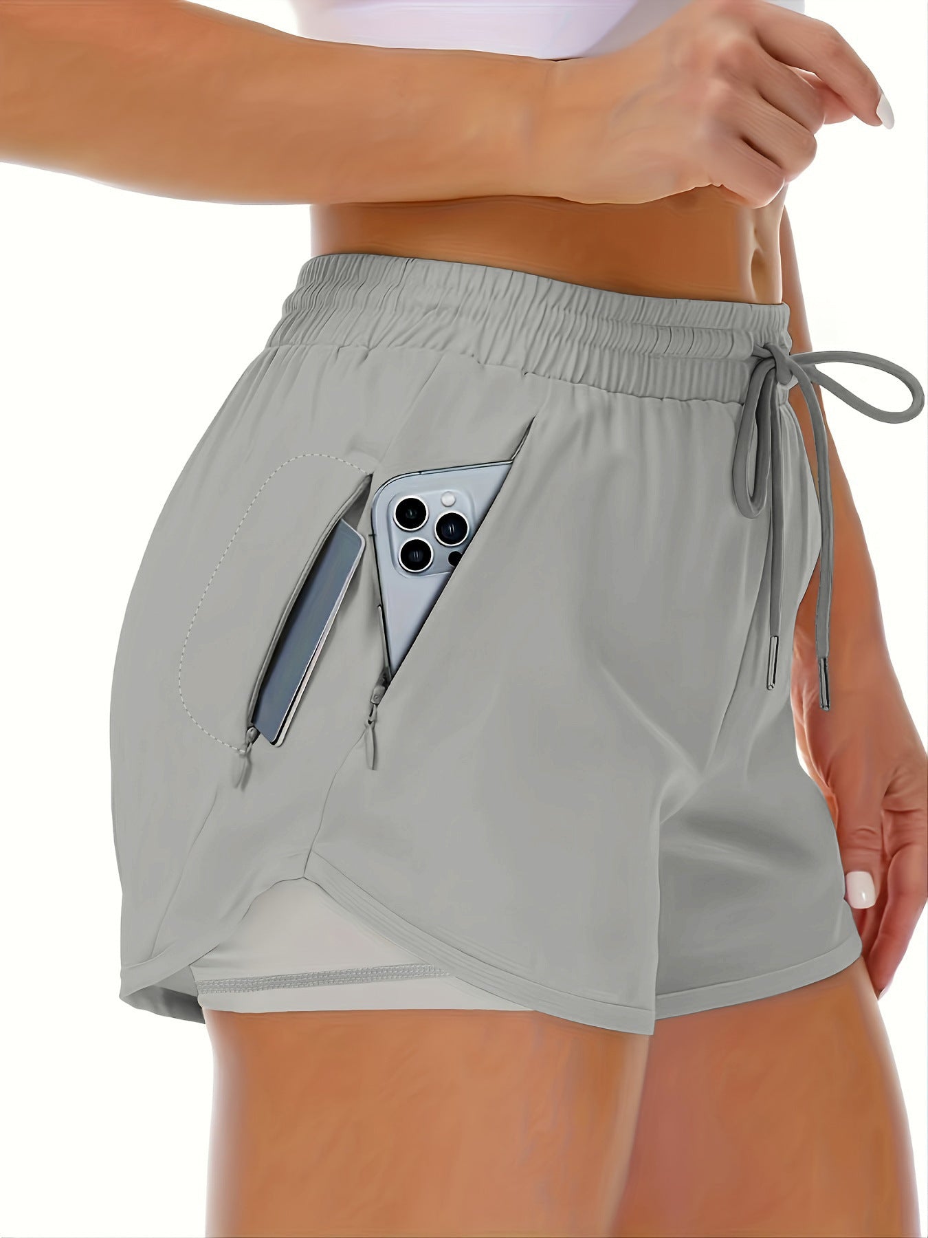 Women?s High Waisted Elastic Fitness Shorts ? Stretch Workout, Running & Gym Athletic Shorts for Women