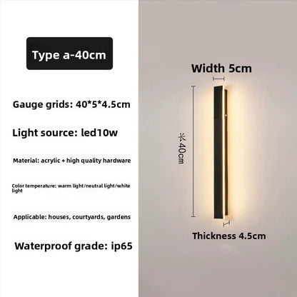Waterproof Outdoor LED Wall Light ? Exterior Porch & Patio Lighting, Weatherproof Wall Sconce for Home, Garage, Entryway & Garden