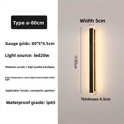 Waterproof Outdoor LED Wall Light ? Exterior Porch & Patio Lighting, Weatherproof Wall Sconce for Home, Garage, Entryway & Garden
