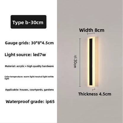 Waterproof Outdoor LED Wall Light ? Exterior Porch & Patio Lighting, Weatherproof Wall Sconce for Home, Garage, Entryway & Garden
